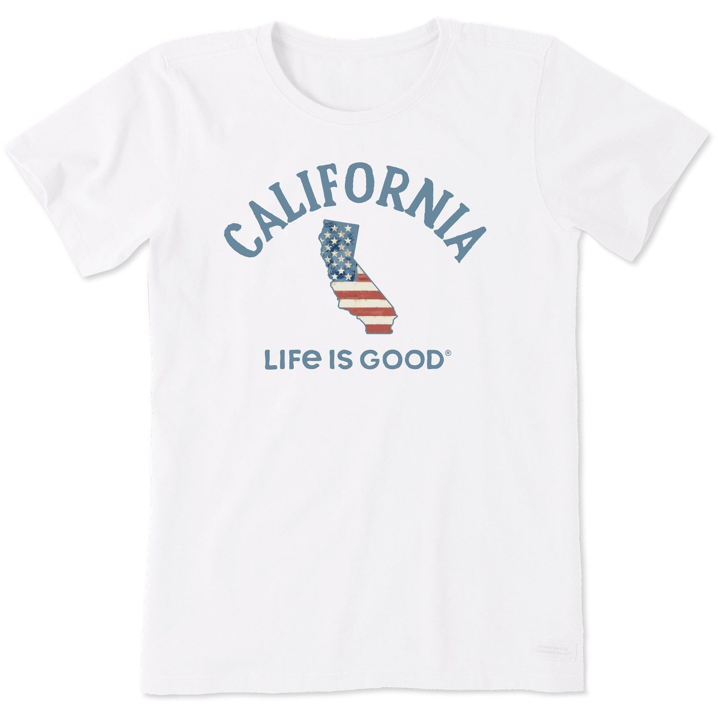 Women's California Arched Flag Short Sleeve Crusher Tee