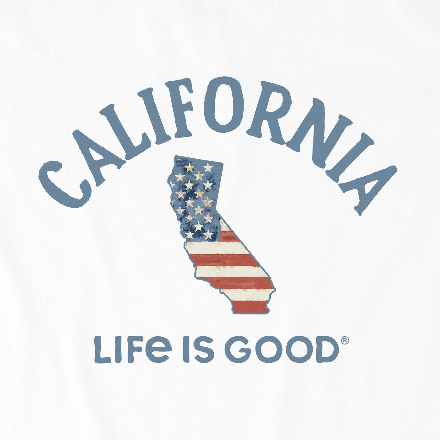 Women's California Arched Flag Short Sleeve Crusher Tee