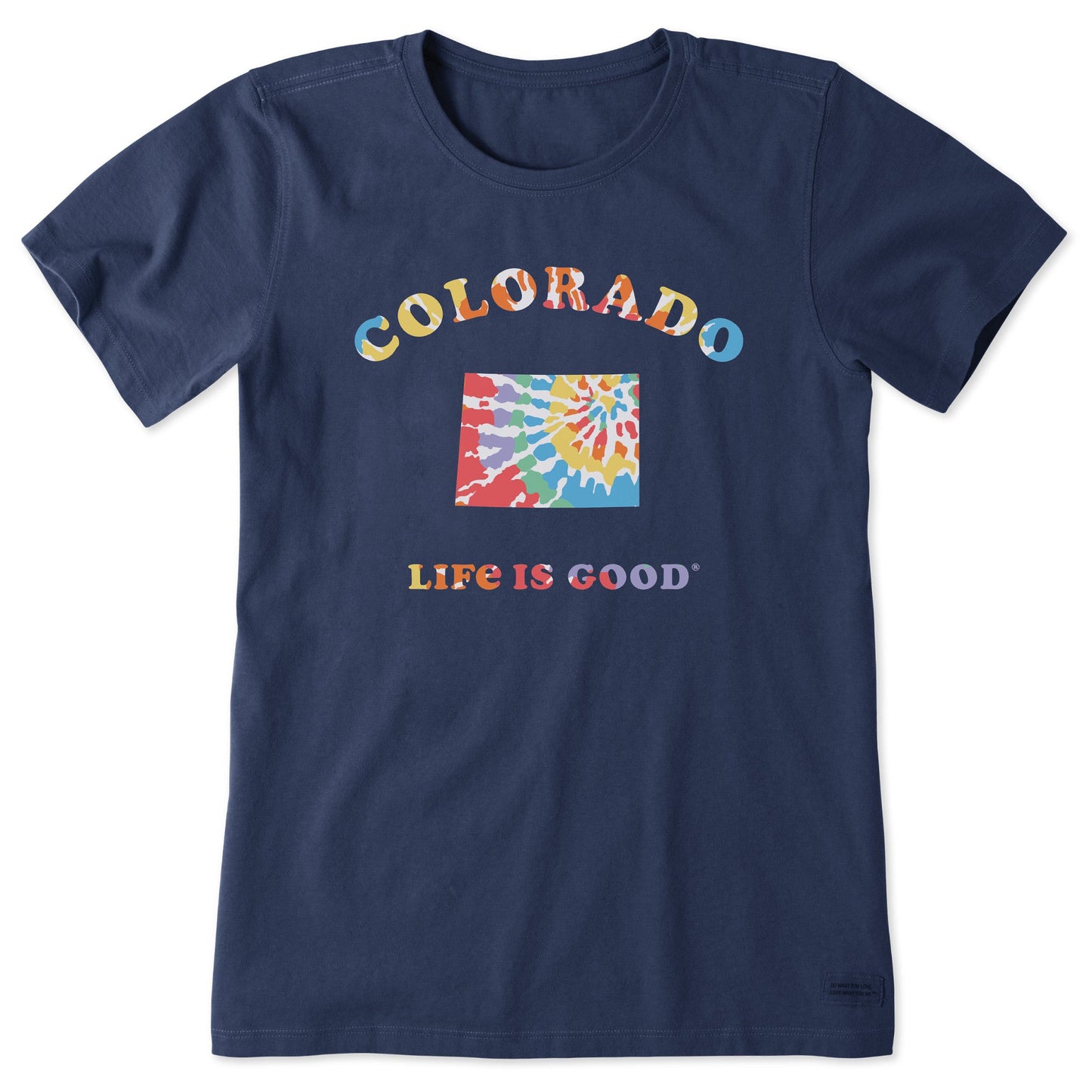 Women's Tie Dye Colorado Short Sleeve Crusher Tee
