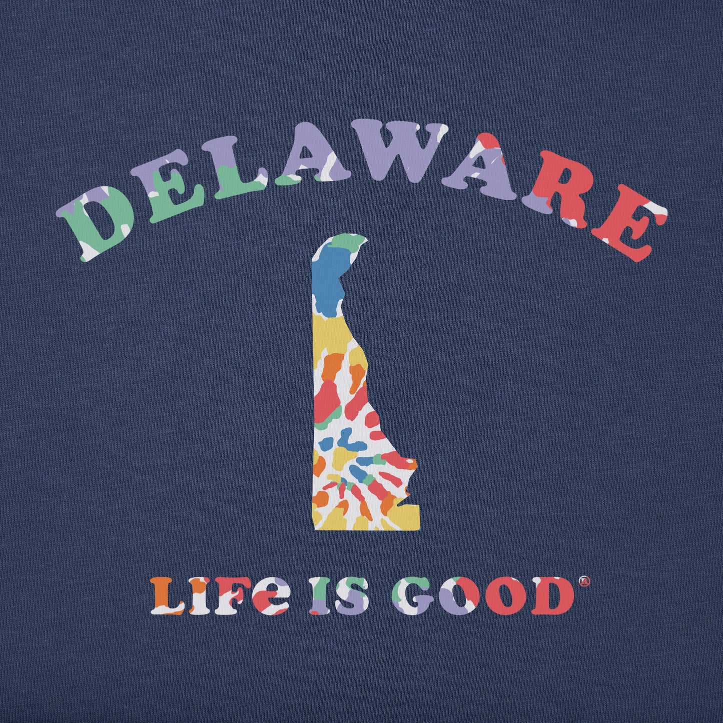 Women's Tie Dye Delaware Short Sleeve Crusher Tee