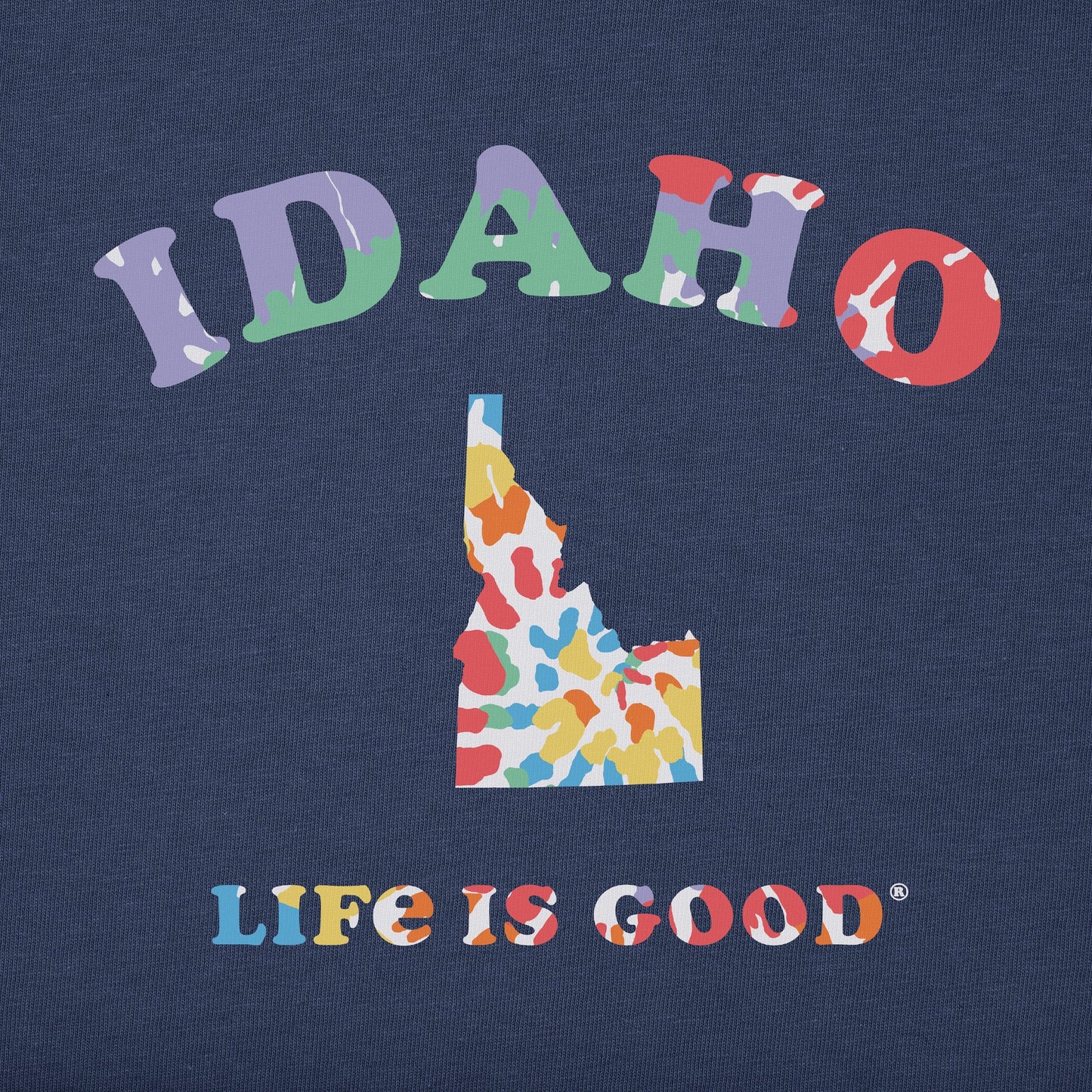 Women's Tie Dye Idaho Short Sleeve Crusher Tee