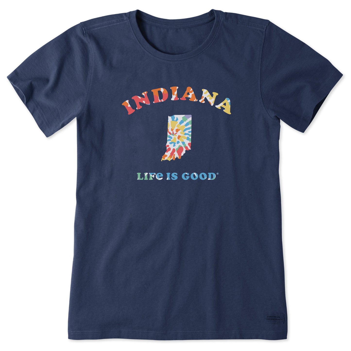 Women's Tie Dye Indiana Short Sleeve Crusher Tee