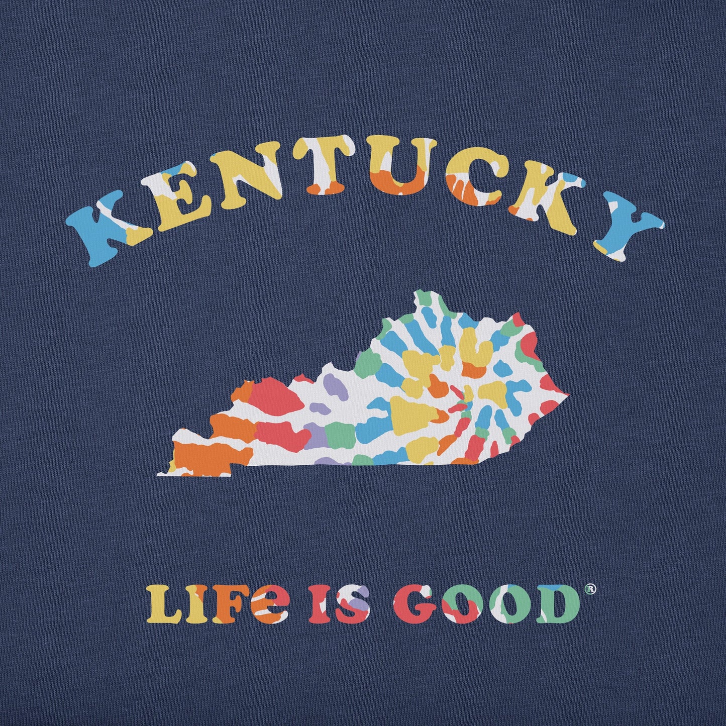 Women's Tie Dye Kentucky Short Sleeve Crusher Tee