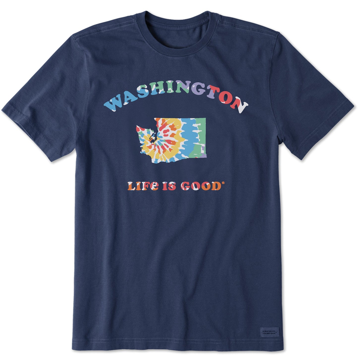 Men's Tie Dye Washington Short Sleeve Crusher Tee