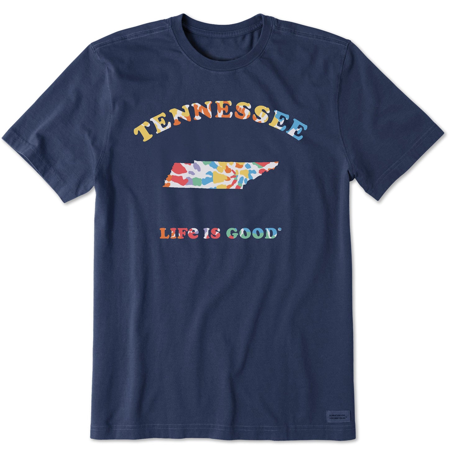 Men's Tie Dye Tennessee Short Sleeve Crusher Tee