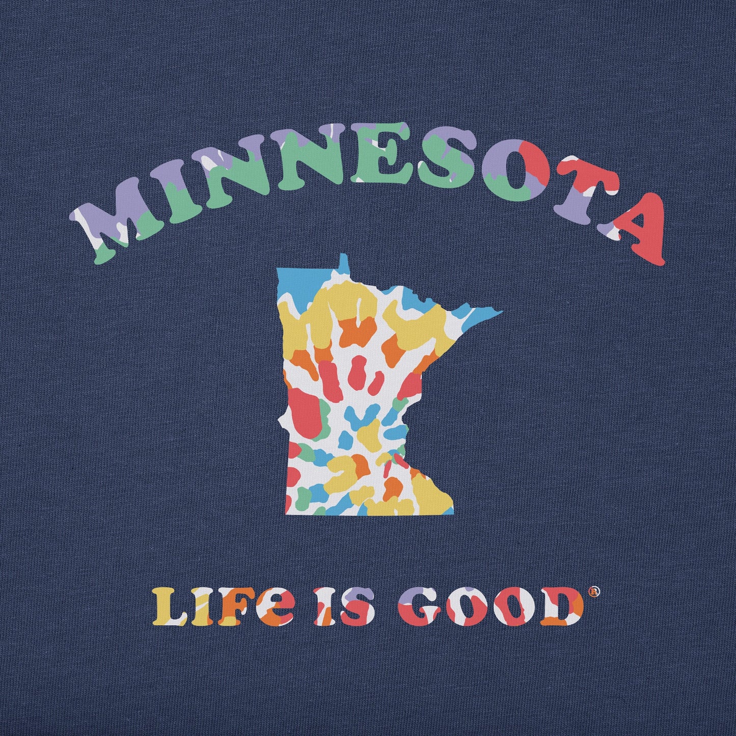 Women's Tie Dye Minnesota Short Sleeve Crusher Tee