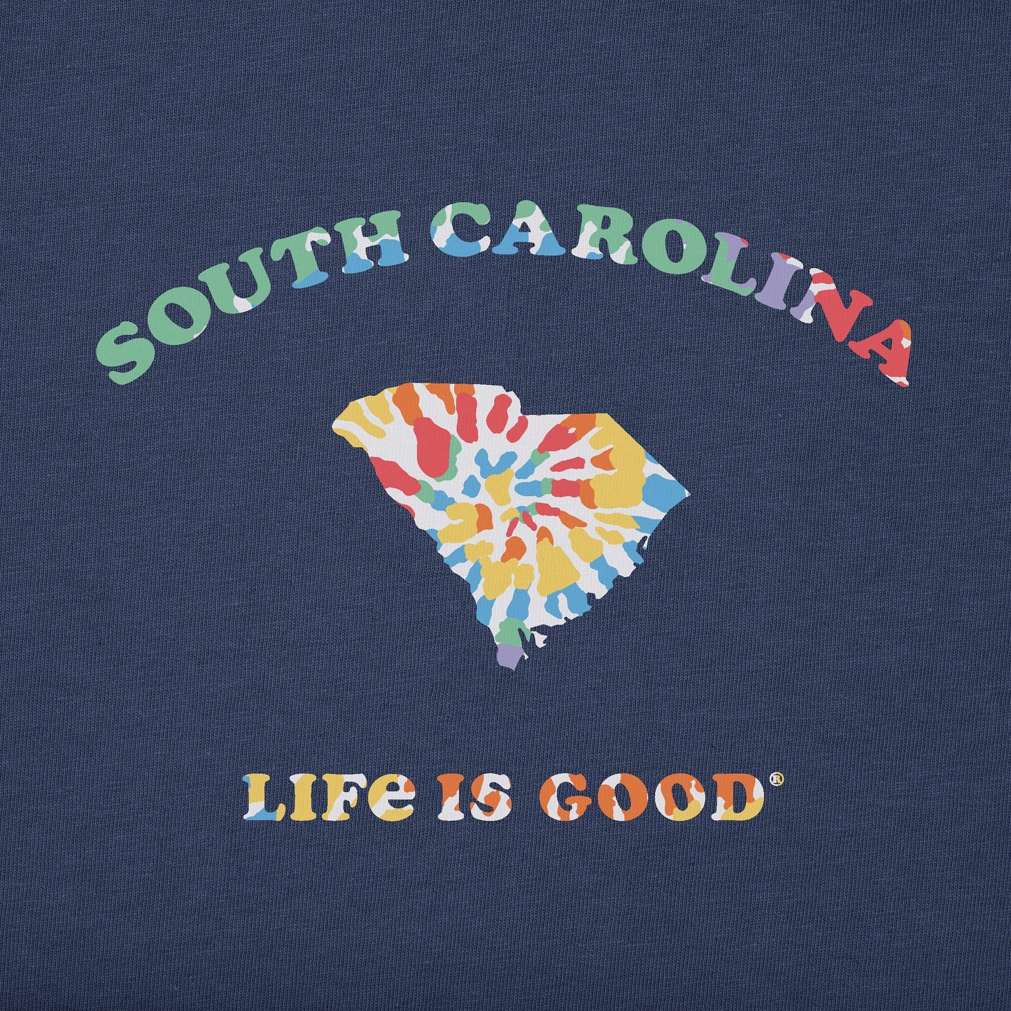 Men's Tie Dye South Carolina Short Sleeve Crusher Tee