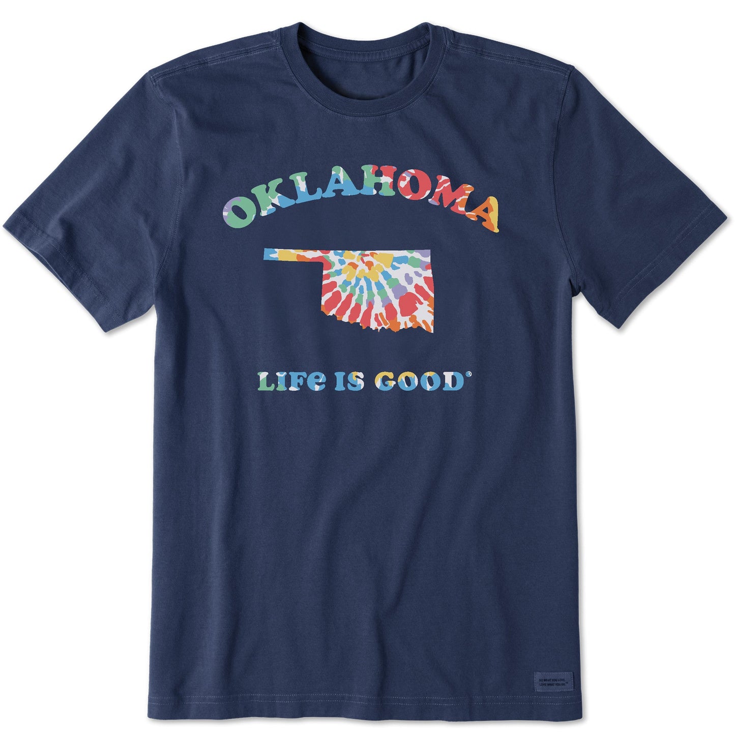 Men's Tie Dye Oklahoma Short Sleeve Crusher Tee