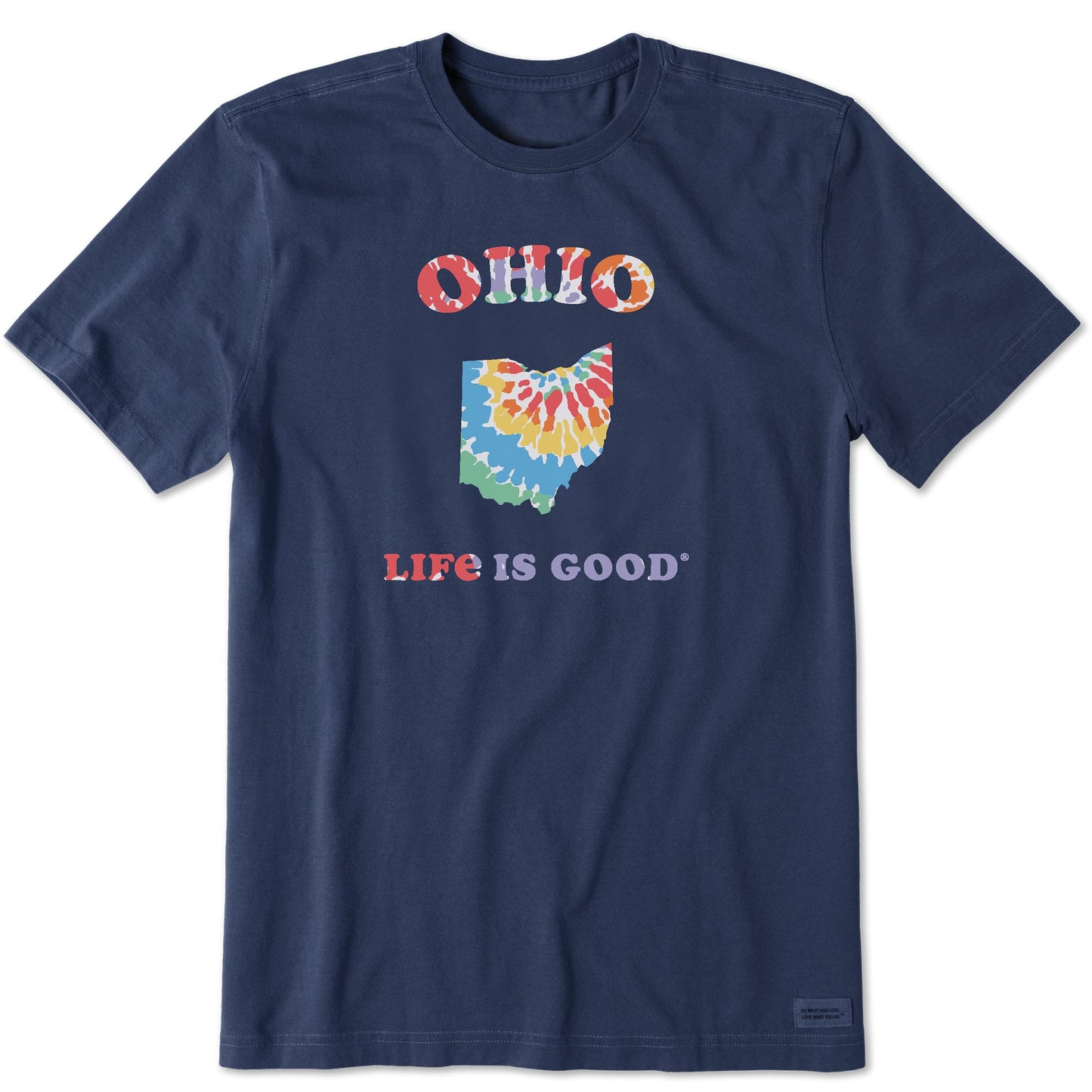 Men's Tie Dye Ohio Short Sleeve Crusher Tee