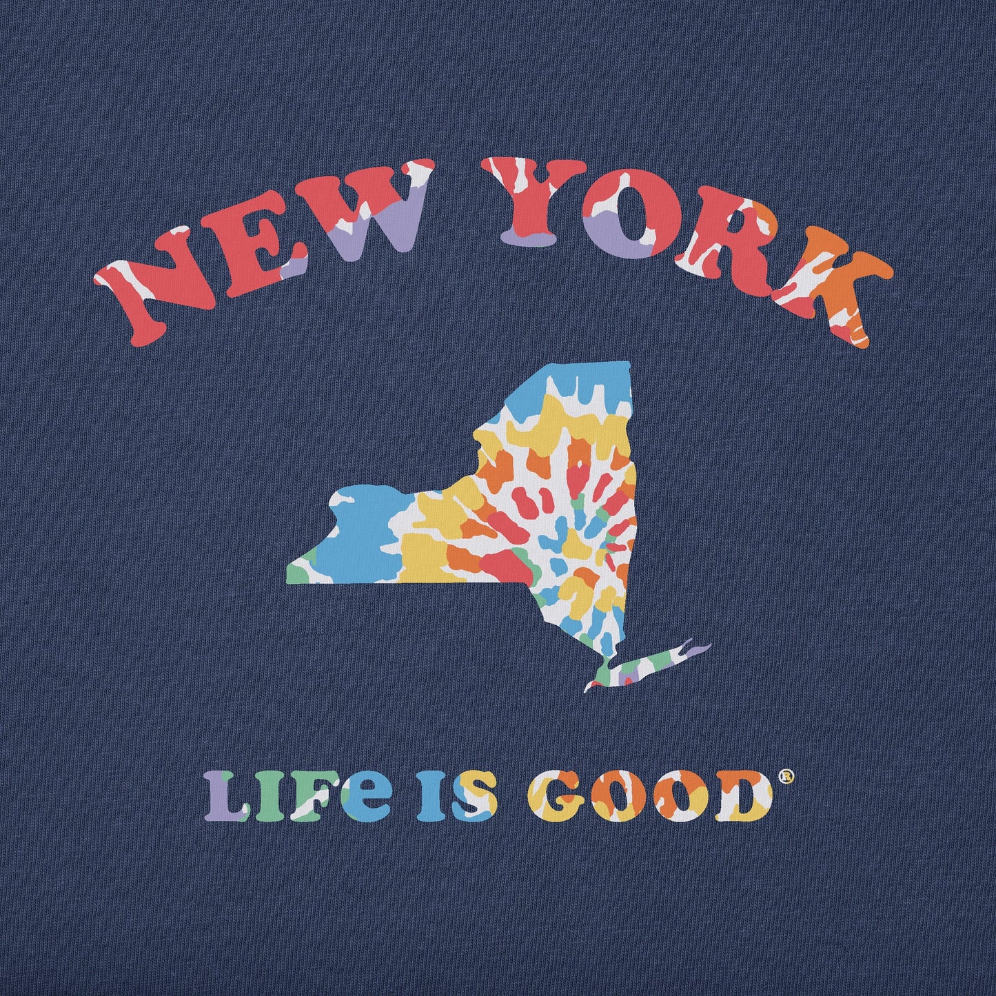 Men's Tie Dye New York Short Sleeve Crusher Tee