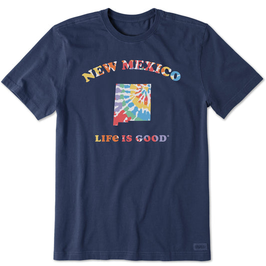 Men's Tie Dye New Mexico Short Sleeve Crusher Tee