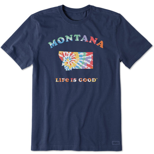Men's Tie Dye Montana Short Sleeve Crusher Tee