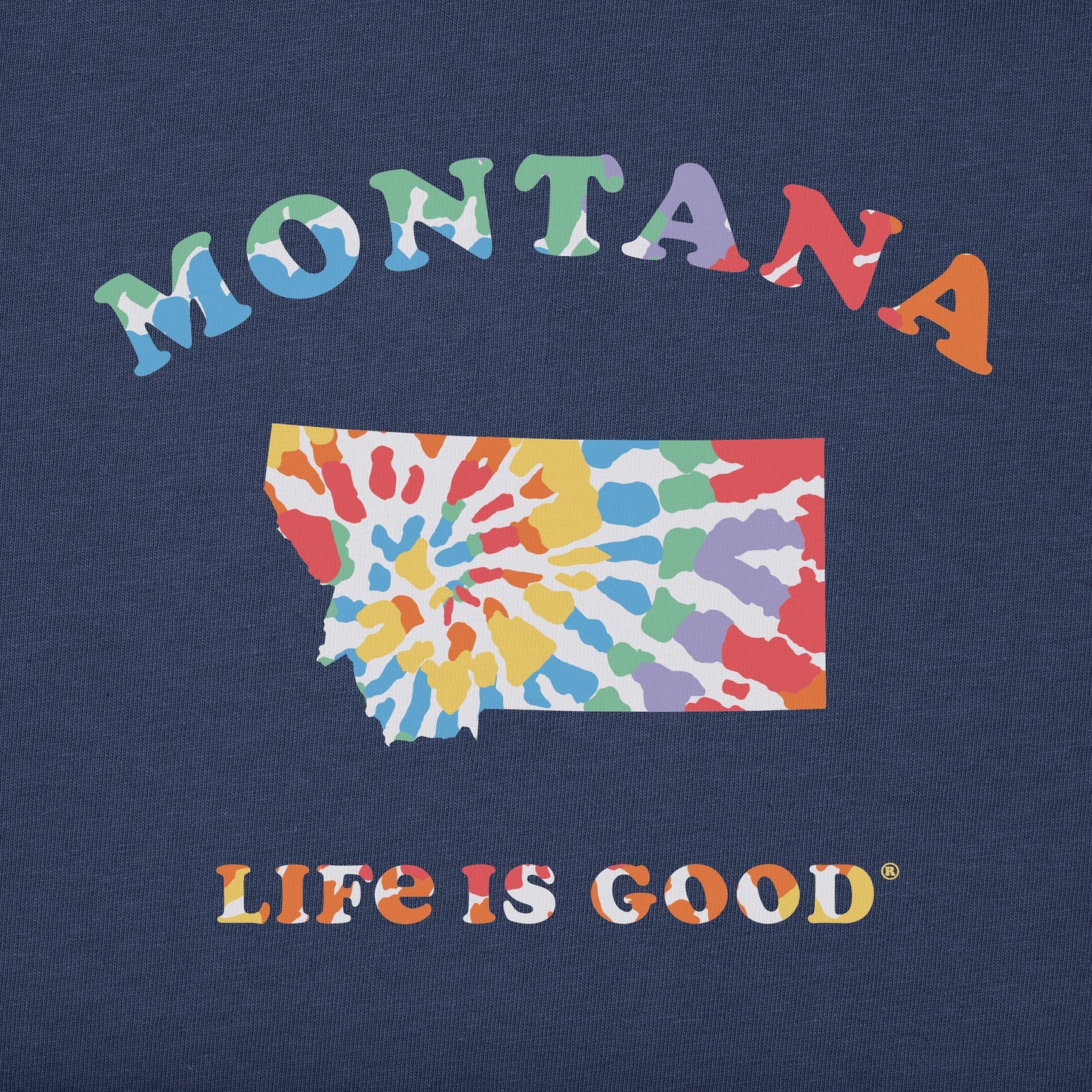 Men's Tie Dye Montana Short Sleeve Crusher Tee