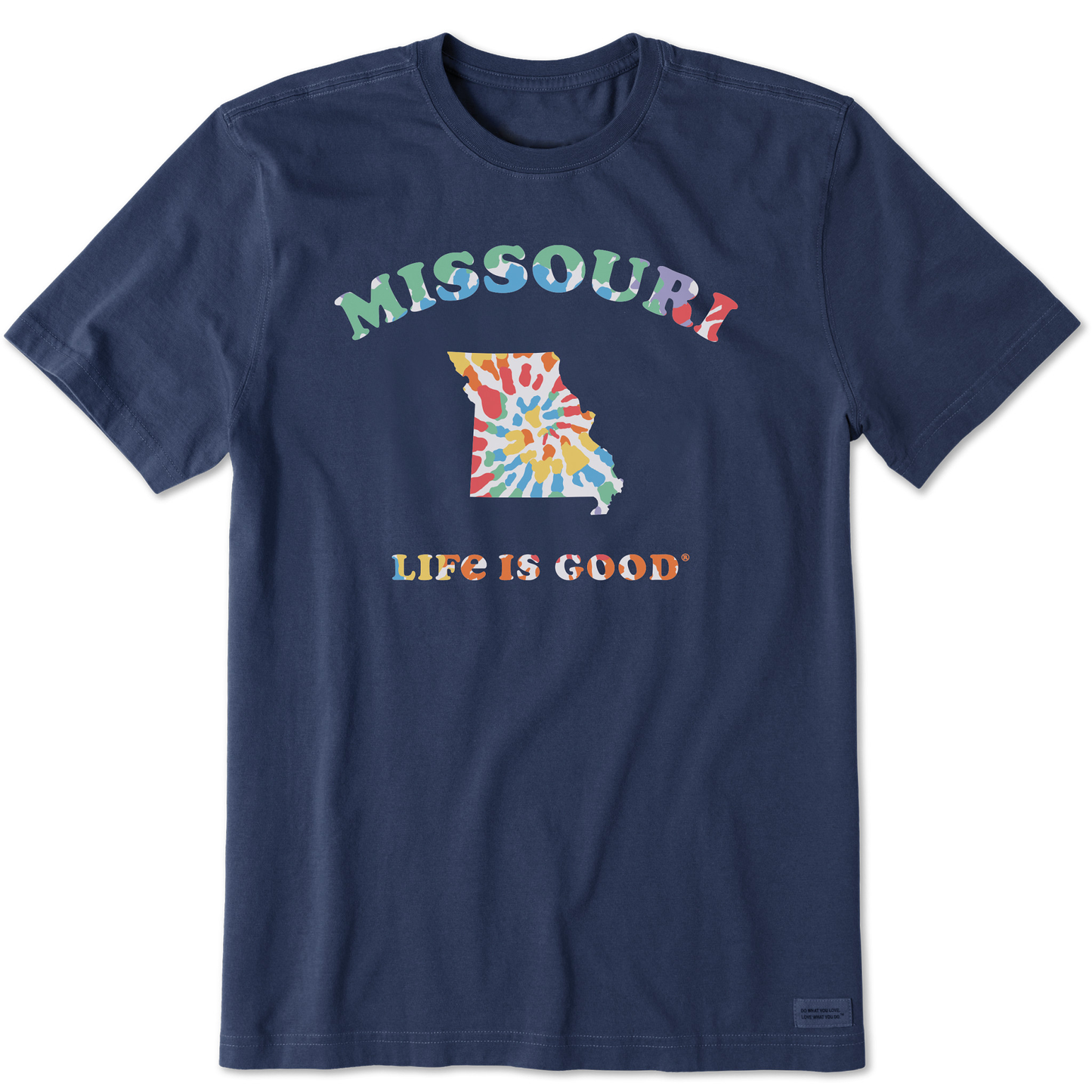 Men's Tie Dye Missouri Short Sleeve Crusher Tee
