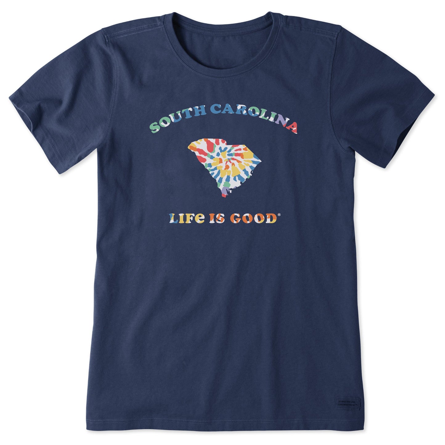 Women's Tie Dye South Carolina Short Sleeve Crusher Tee