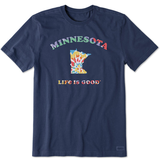 Men's Tie Dye Minnesota Short Sleeve Crusher Tee