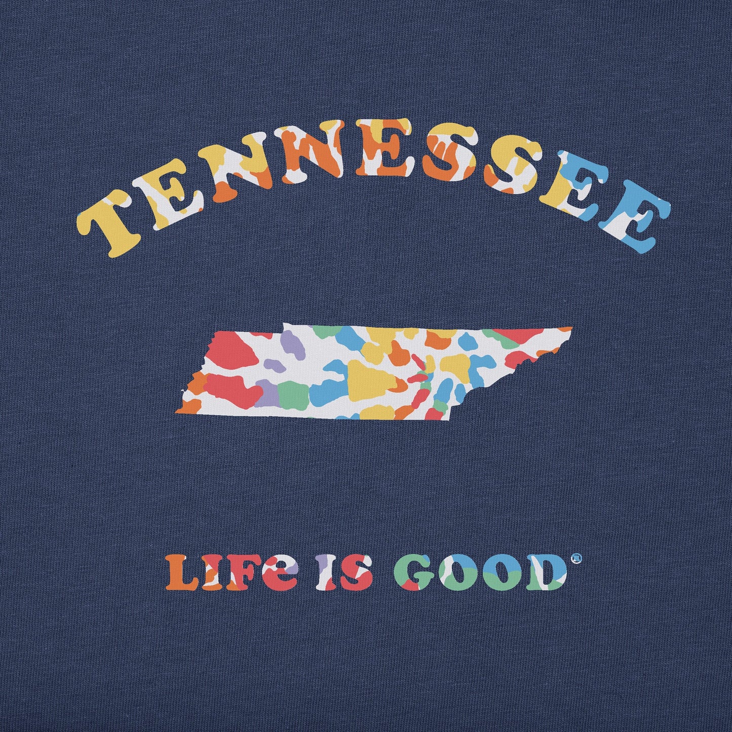 Women's Tie Dye Tennessee Short Sleeve Crusher Tee