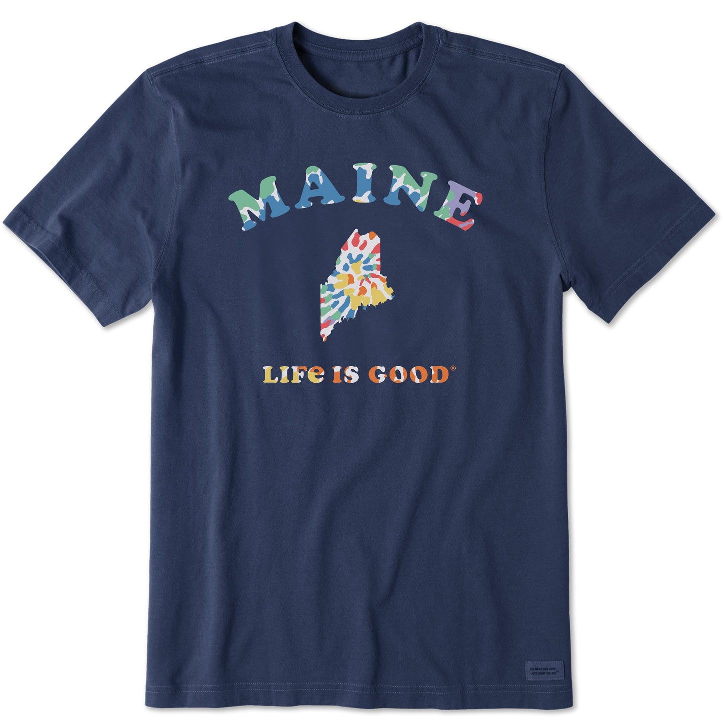 Men's Tie Dye Maine Short Sleeve Crusher Tee
