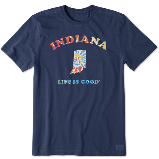 Men's Tie Dye Indiana Short Sleeve Crusher Tee
