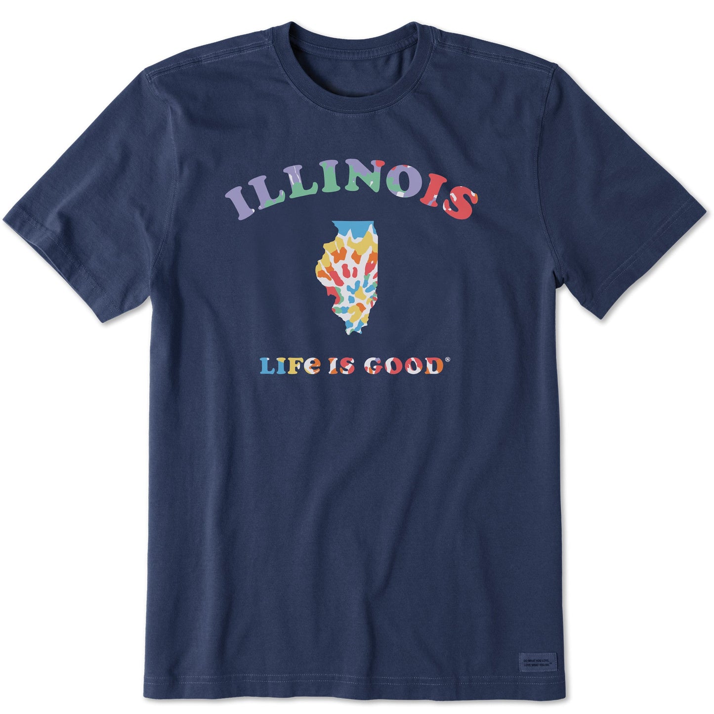 Men's Tie Dye Illinois Short Sleeve Crusher Tee