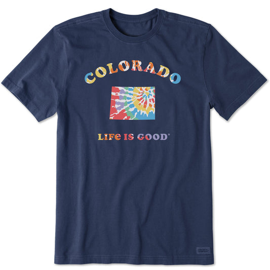 Men's Tie Dye Colorado Short Sleeve Crusher Tee