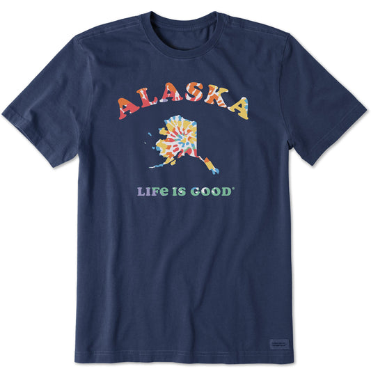 Men's Tie Dye Alaska Short Sleeve Crusher Tee