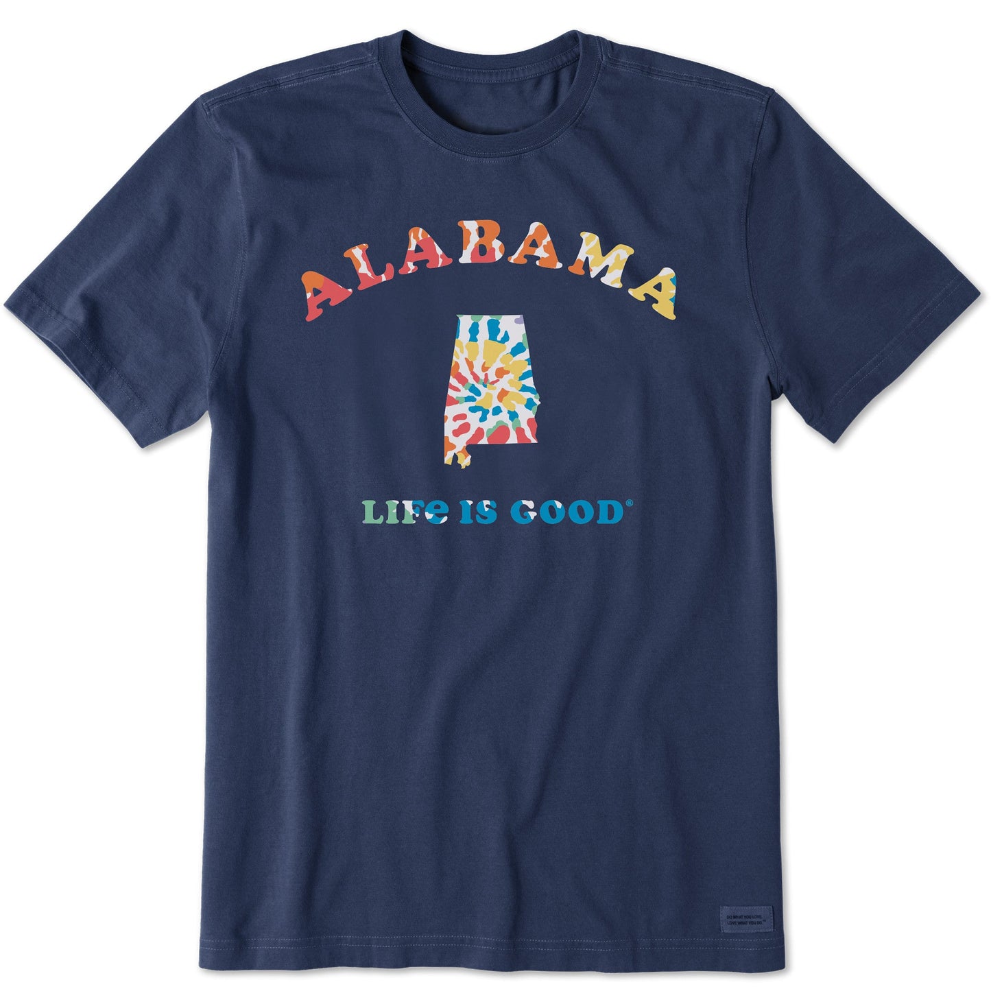 Men's Tie Dye Alabama Short Sleeve Crusher Tee