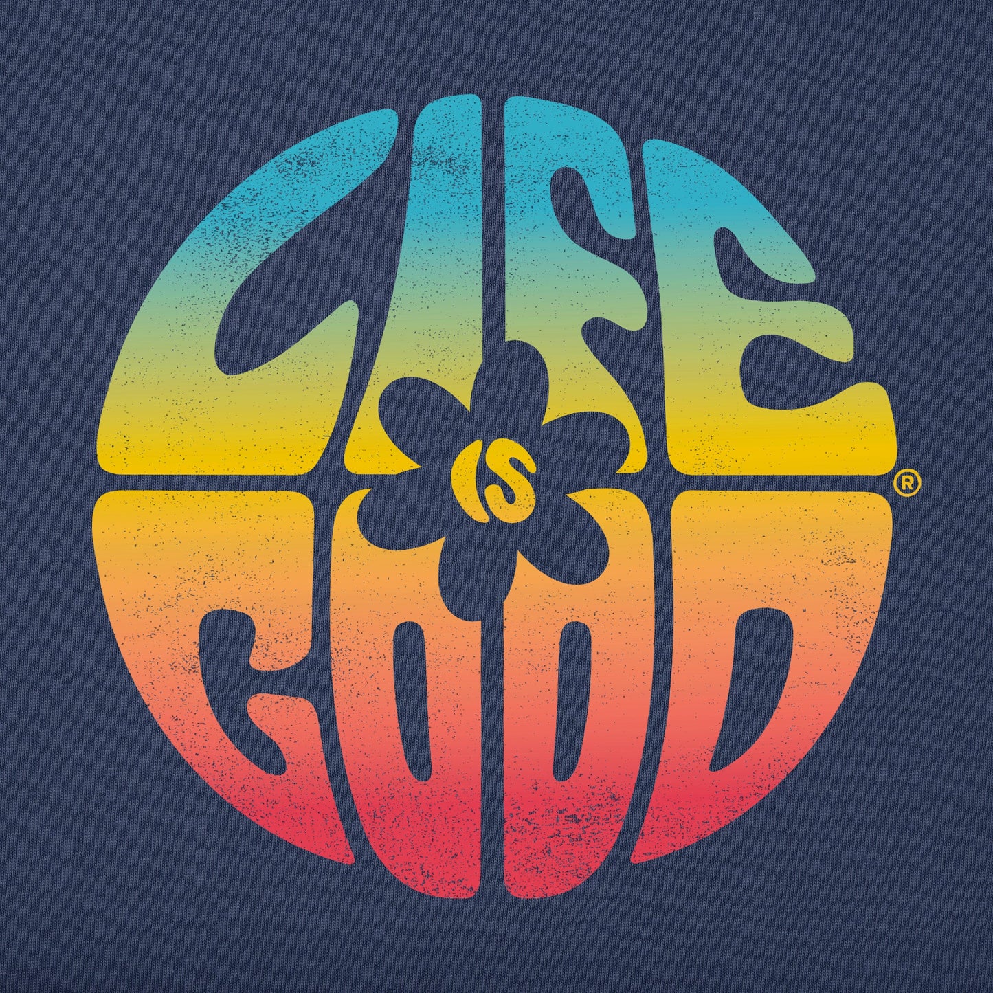 Women's Daisy Circle Psychedelic Short Sleeve Tee