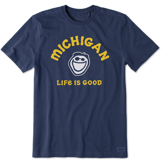 Men's Jake Michigan Short Sleeve Crusher Tee