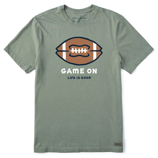 Men's Game On Football Short Sleeve Crusher Tee