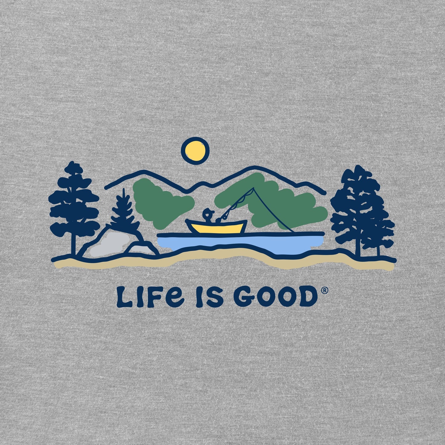 Men's Lake Fishing Vista Short Sleeve Tee