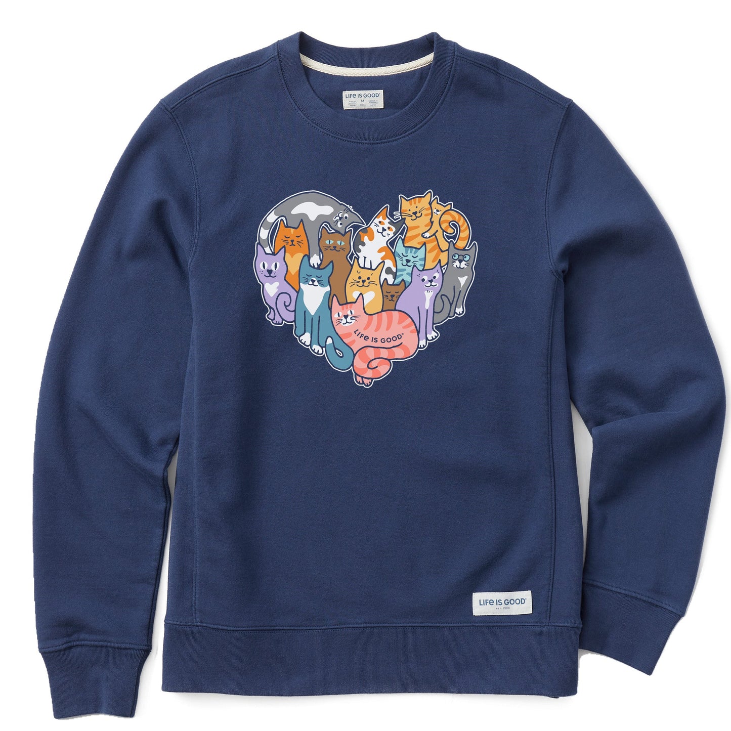 Women's Heart of Cats Simply True Fleece Crew