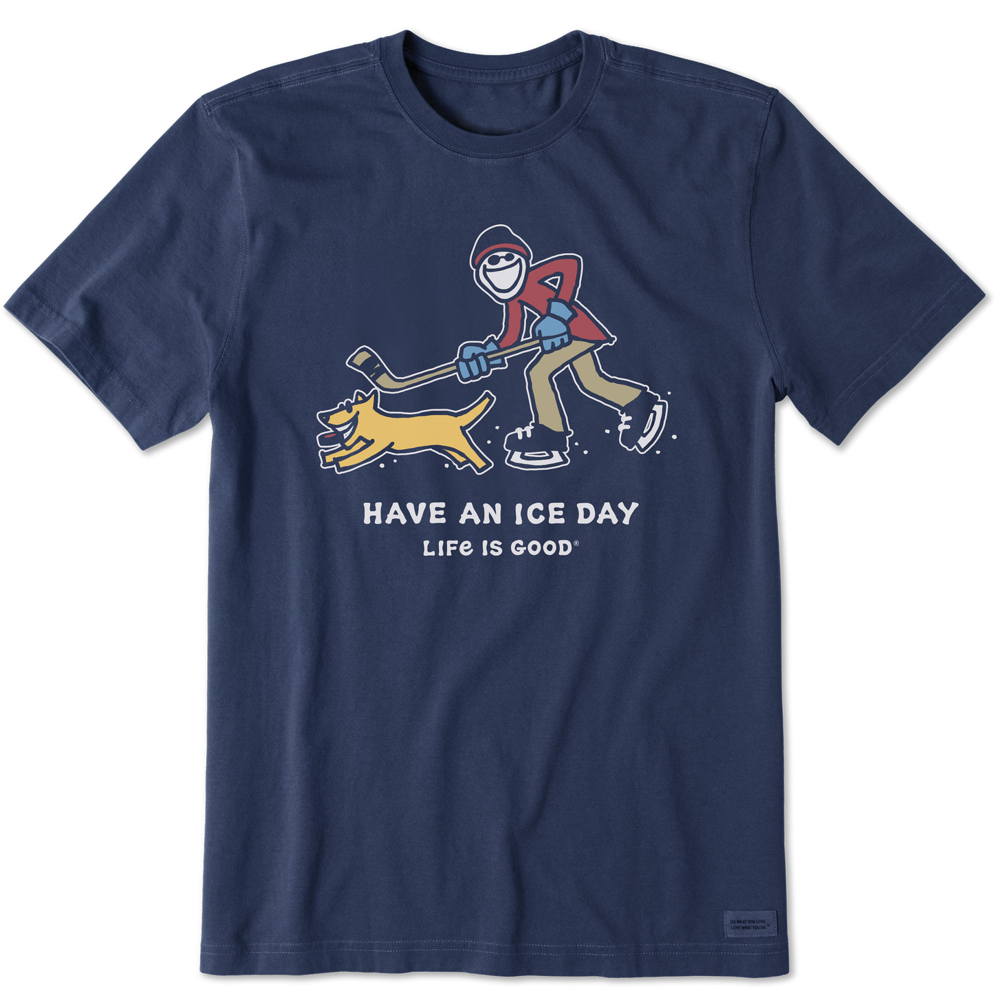 Men's Jake and Rocket Ice Skating Short Sleeve Crusher Tee