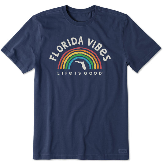 Men's Florida Rainbow Vibes Short Sleeve Crusher Tee