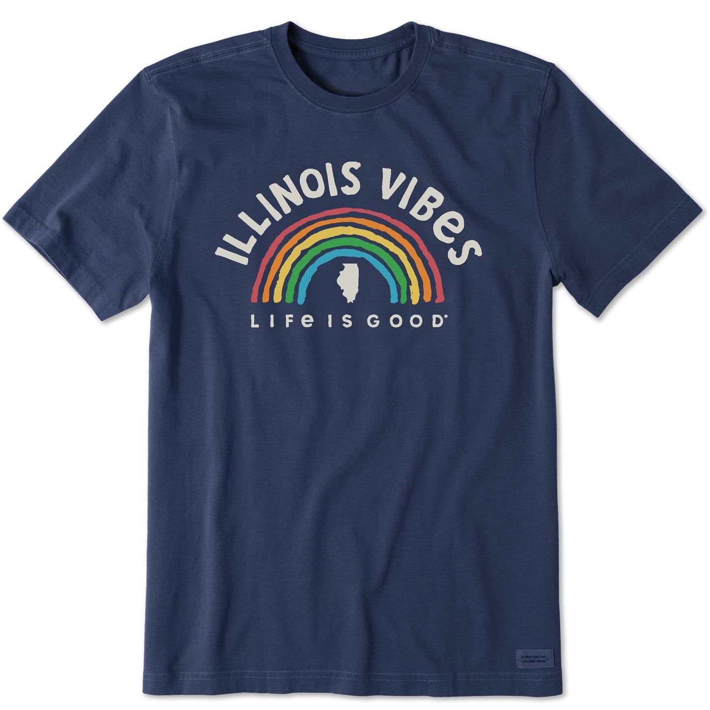 Men's Illinois Rainbow Vibes Short Sleeve Crusher Tee