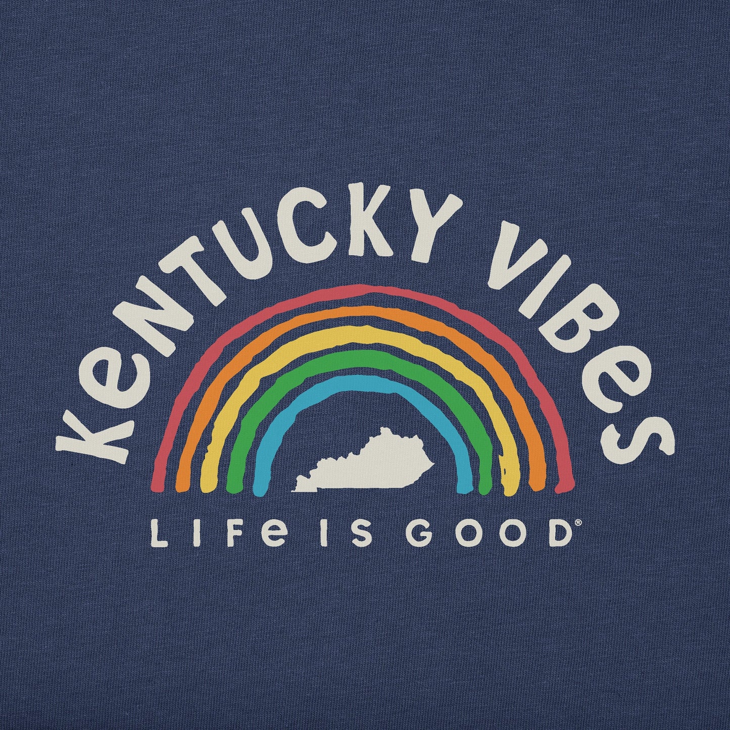 Men's Kentucky Rainbow Vibes Short Sleeve Crusher Tee