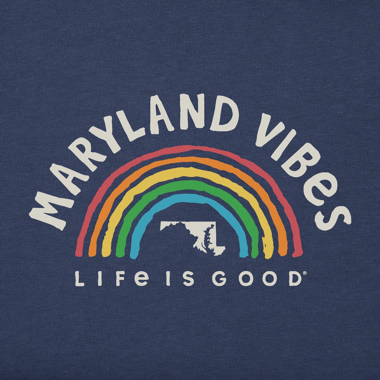Men's Maryland Rainbow Vibes Short Sleeve Crusher Tee
