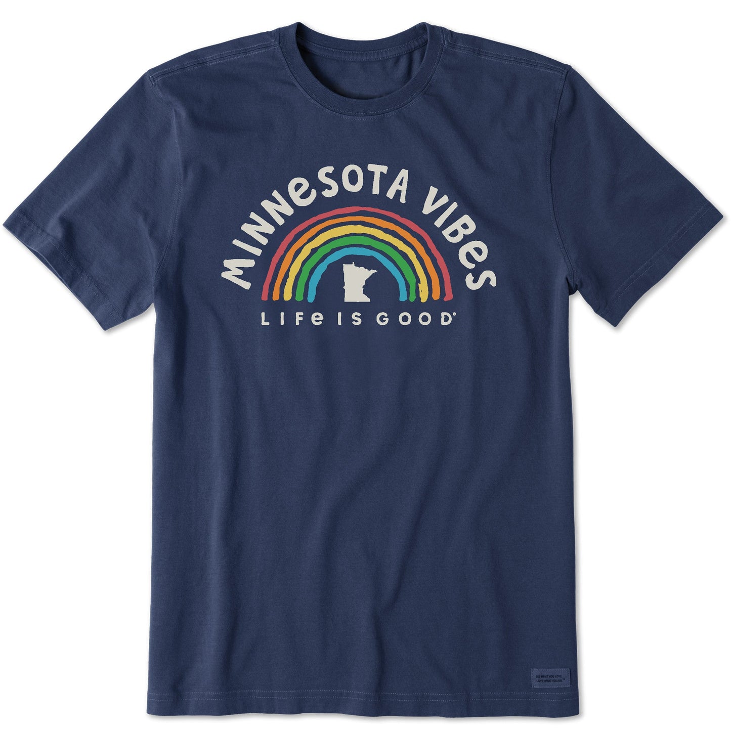 Men's Minnesota Rainbow Vibes Short Sleeve Crusher Tee