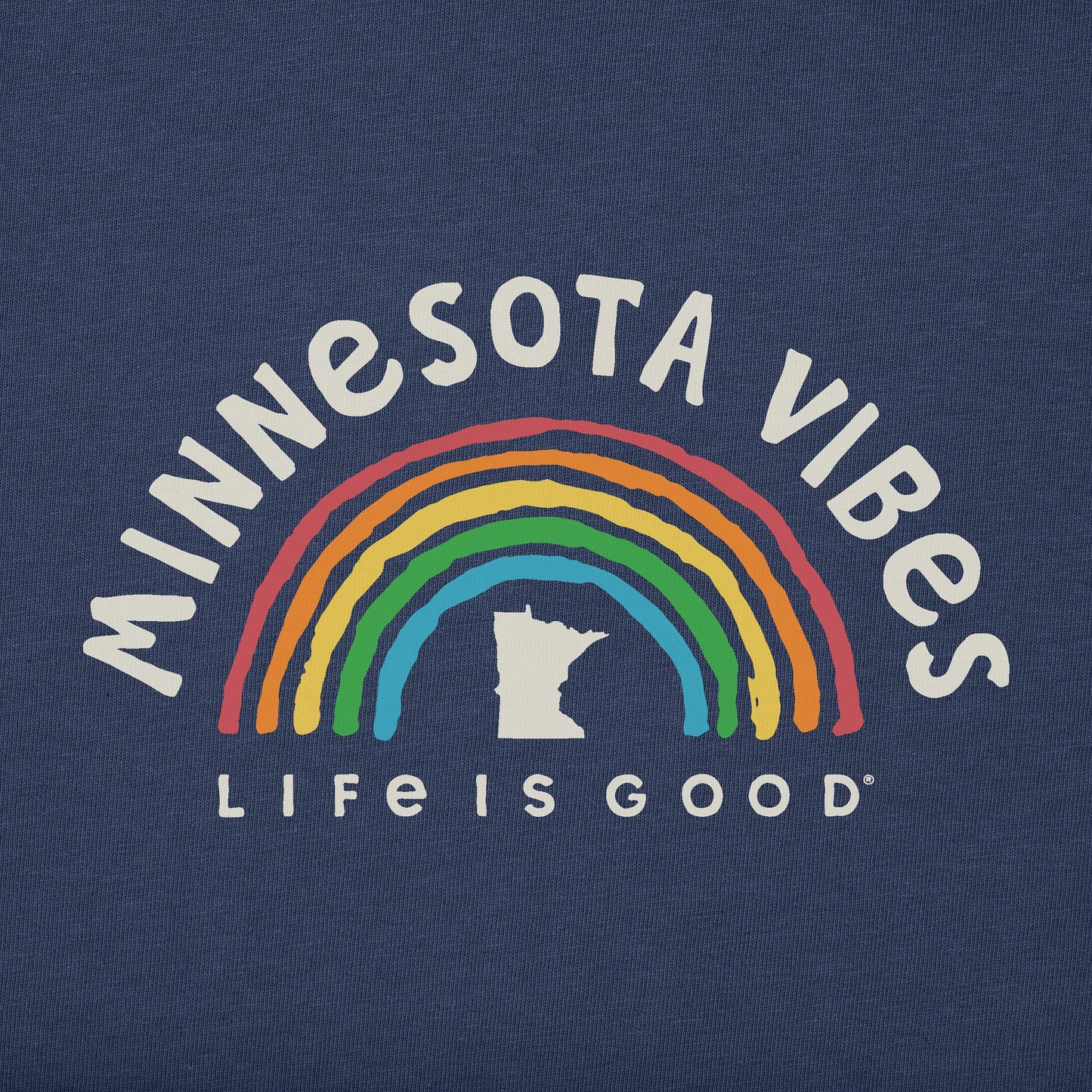 Men's Minnesota Rainbow Vibes Short Sleeve Crusher Tee