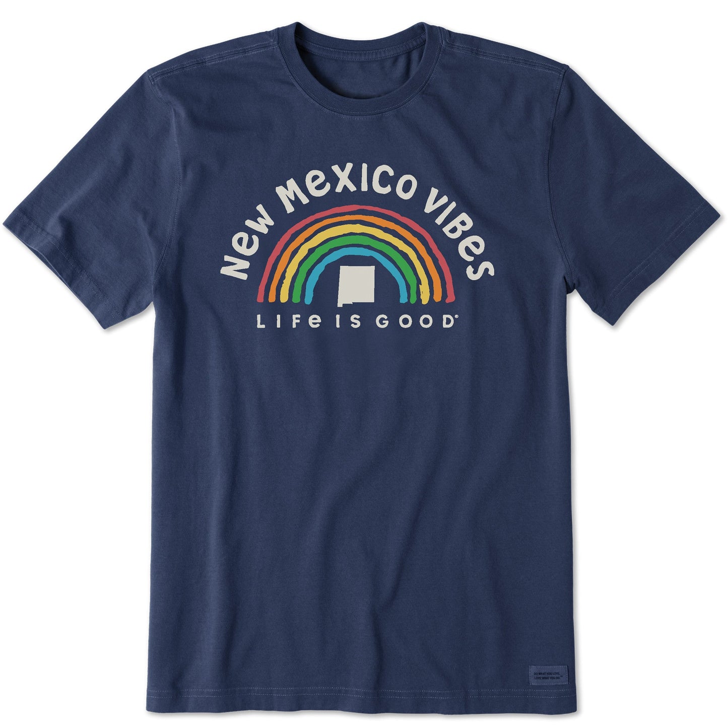 Men's New Mexico Rainbow Vibes Short Sleeve Crusher Tee