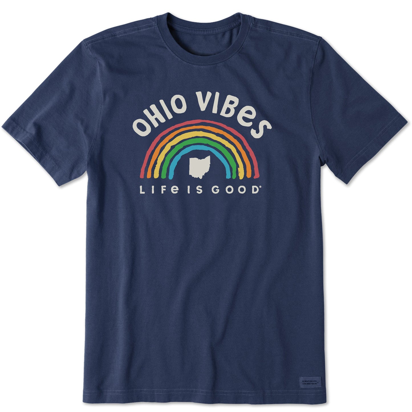Men's Ohio Rainbow Vibes Short Sleeve Crusher Tee