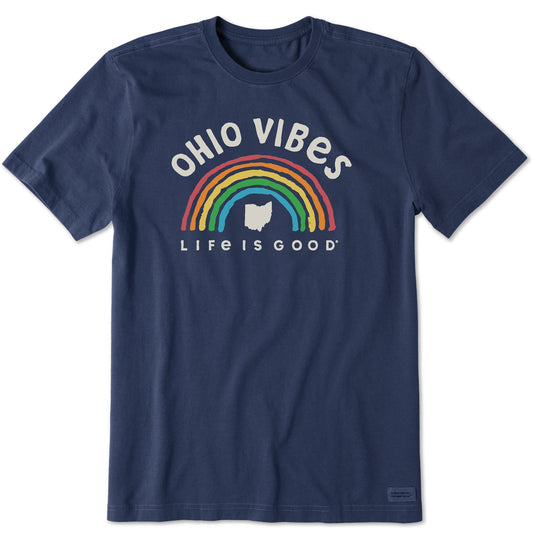 Men's Ohio Rainbow Vibes Short Sleeve Crusher Tee