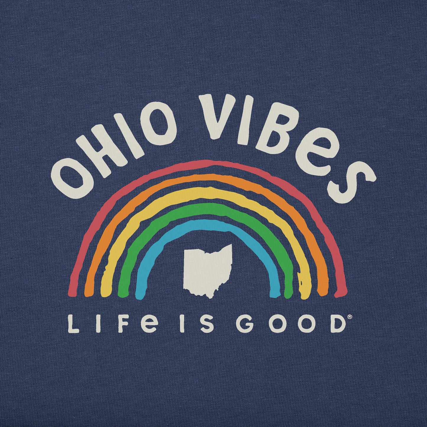 Men's Ohio Rainbow Vibes Short Sleeve Crusher Tee