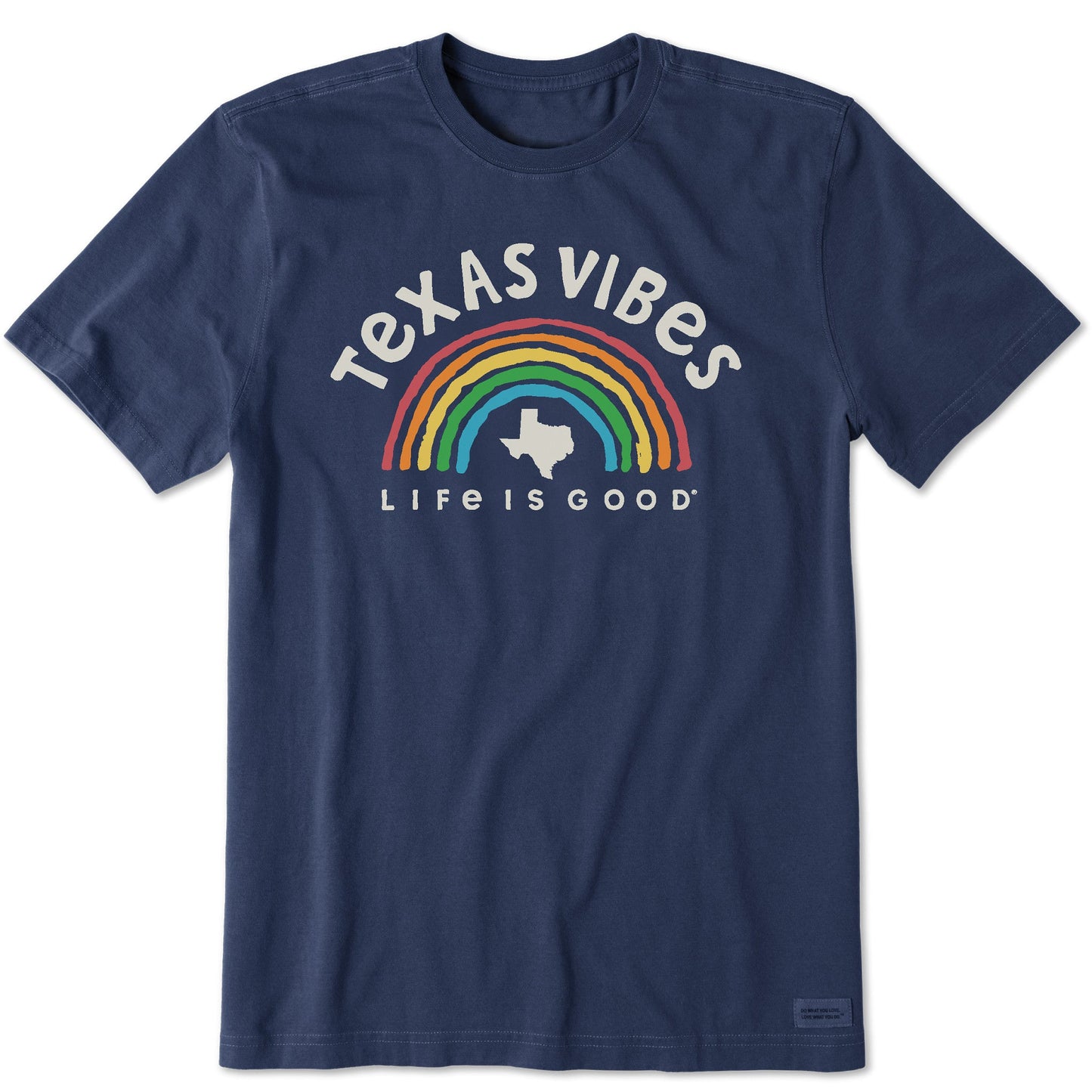 Men's Texas Rainbow Vibes Short Sleeve Crusher Tee