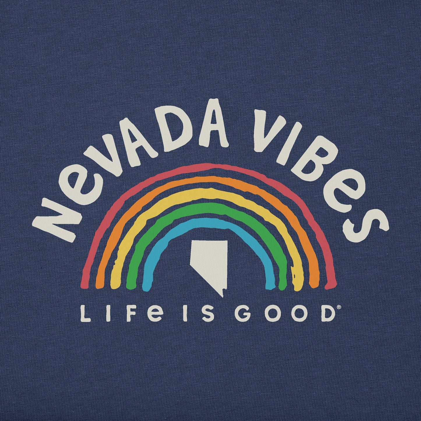 Women's Nevada Rainbow Vibes Short Sleeve Crusher Tee