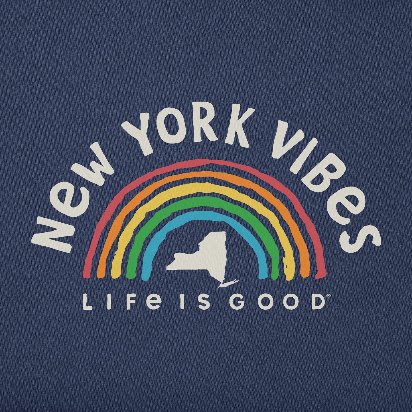 Women's New York Rainbow Vibes Short Sleeve Crusher Tee