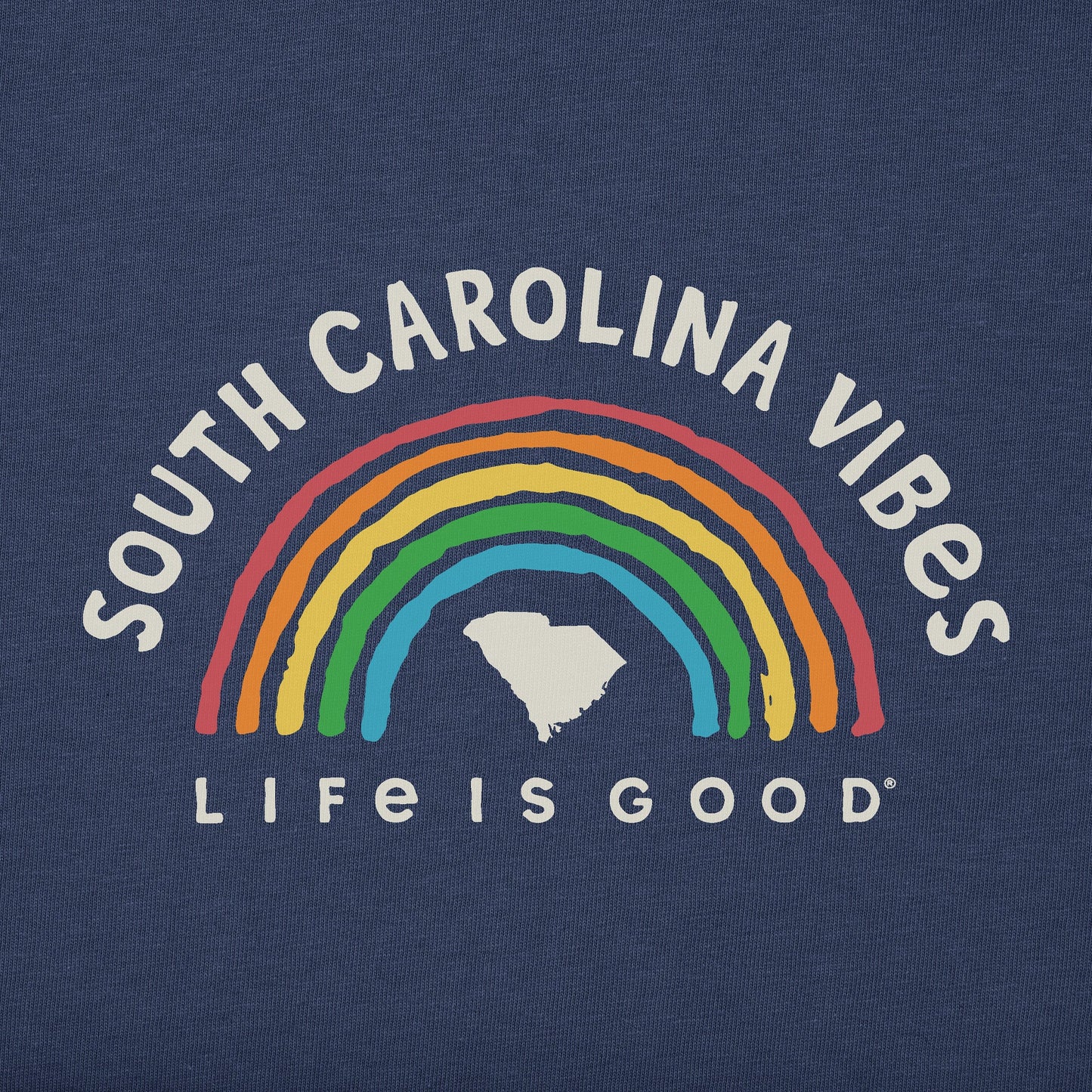 Women's South Carolina Rainbow Vibes Short Sleeve Crusher Tee
