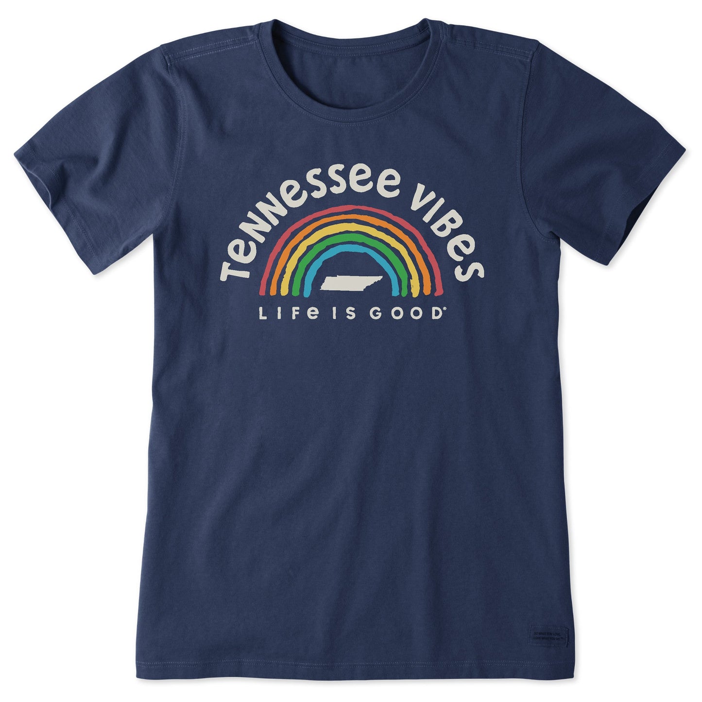 Women's Tennessee Rainbow Vibes Short Sleeve Crusher Tee