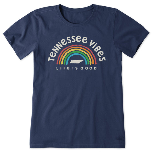 Women's Tennessee Rainbow Vibes Short Sleeve Crusher Tee