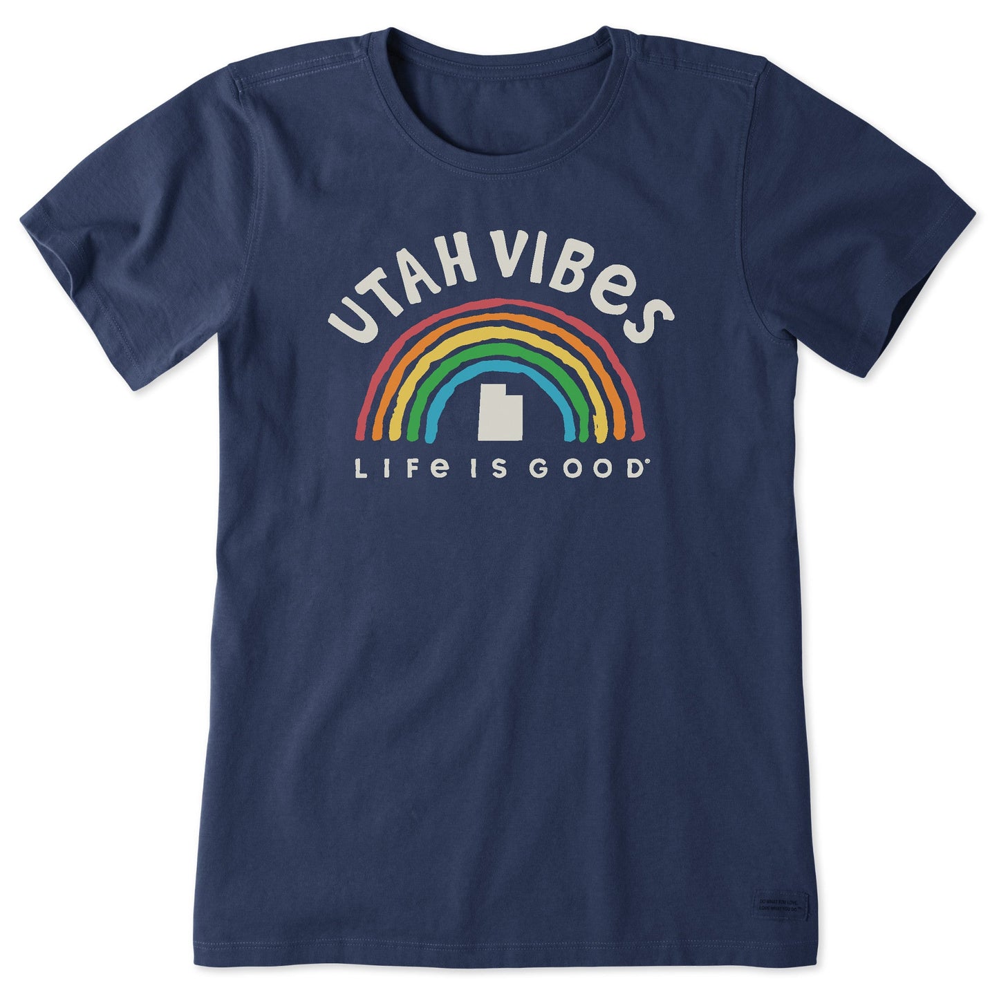 Women's Utah Rainbow Vibes Short Sleeve Crusher Tee